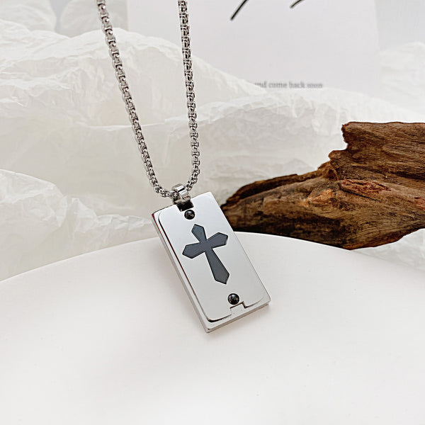 Men's Fashion Cross Pendant Necklace-Mens Pendant Necklace-SunnyHouse Jewelry