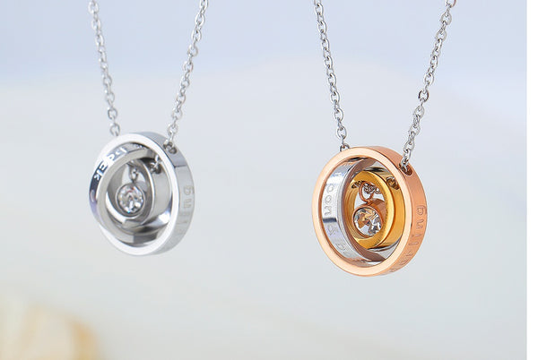 His & Hers Matching Set I Love You Couple Necklace Couple Jewelry Set-Couple Necklace-SunnyHouse Jewelry