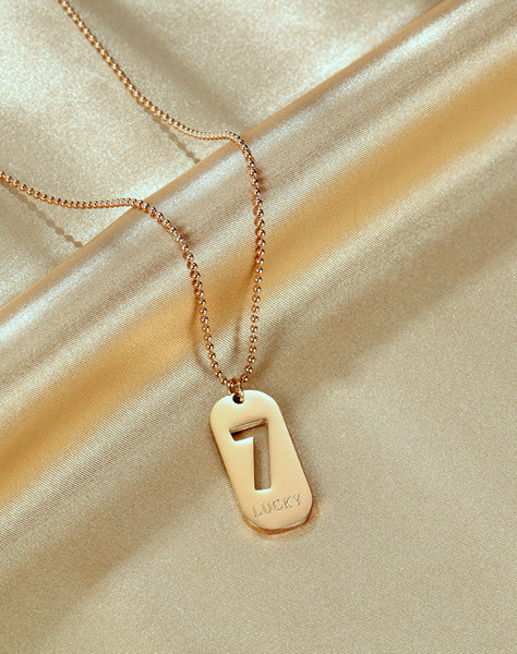 Women's Fashion Lucky 7 Pendant Necklace-Womens Pendant Necklace-SunnyHouse Jewelry