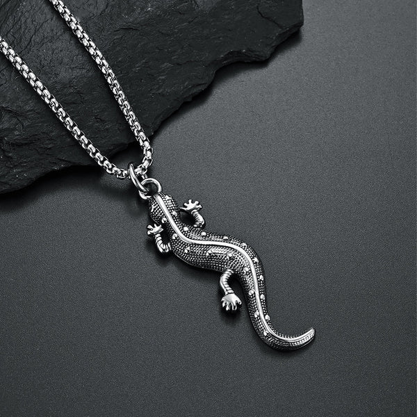 Men's Fashion 3 feet Chameleon Pendant Necklace-Mens Pendant Necklace-SunnyHouse Jewelry
