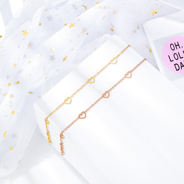 Women's Fashion Cute Heart Bracelet-Womens Bracelet-SunnyHouse Jewelry