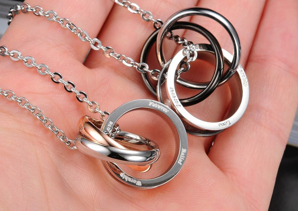 His & Hers Matching Set Only Eternal Love to You Couple Necklace Couple Jewelry Set-Couple Necklace-SunnyHouse Jewelry