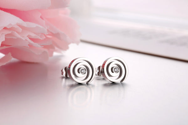 Women's Fashion Whirl Earrings-Womens Earrings-SunnyHouse Jewelry