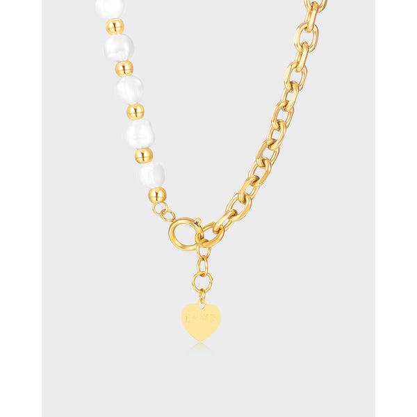 Women's Fashion Gold Heart Pendant Necklace-Womens Pendant Necklace-SunnyHouse Jewelry