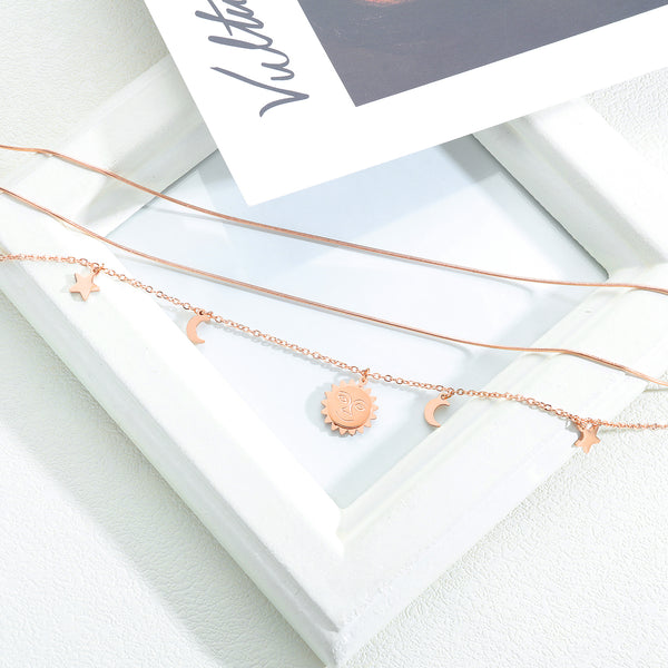 Women's Fashion Lovely Sun Pendant Necklace-Womens Pendant Necklace-SunnyHouse Jewelry