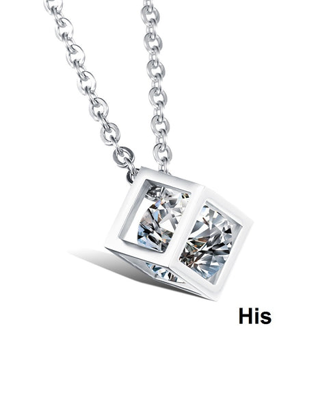 His & Hers Matching Set We Are Diamonds Couple Necklace Couple Jewelry Set-Couple Necklace-SunnyHouse Jewelry