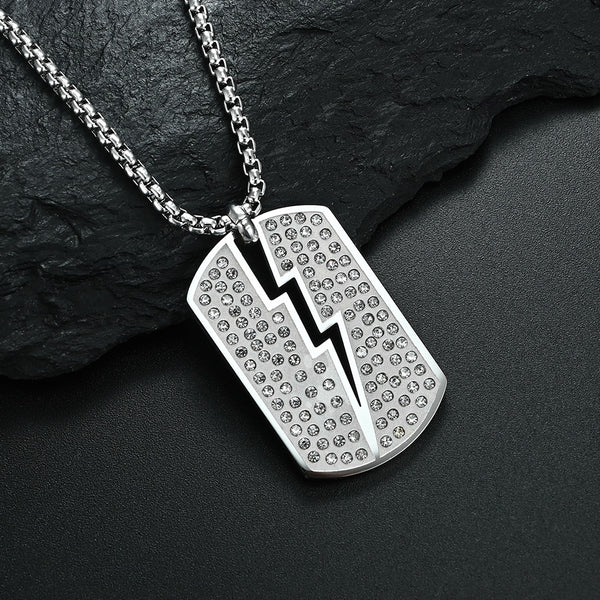 Men's Fashion Blinking Flash Pendant Necklace-Mens Pendant Necklace-SunnyHouse Jewelry