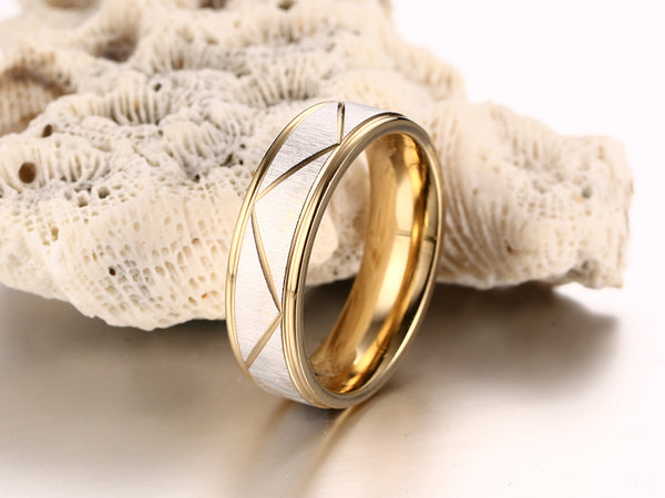 His & Hers Matching Set Simple and Creative Couple Rings, Wedding Band Set, Valentine, Anniversary, Wedding, Promise, Engagement Ring-Couple Rings-SunnyHouse Jewelry