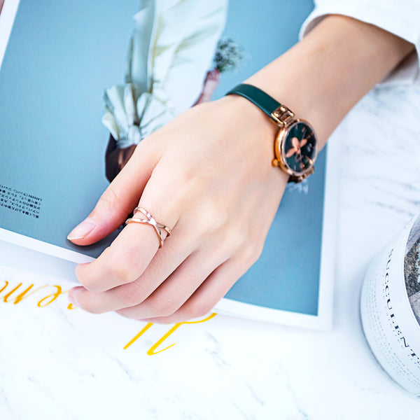 Women's Fashion Rose Gold Ring-Womens Ring-SunnyHouse Jewelry