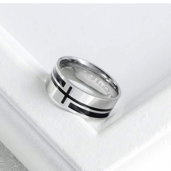 Men's Fashion Cross Ring-Mens Ring-SunnyHouse Jewelry