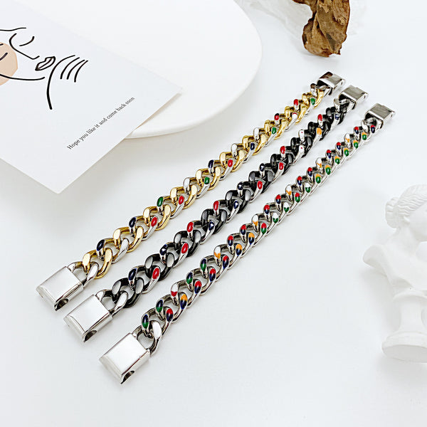 Men's Fashion Cuba Hip Hop Bracelet-Mens Bracelet-SunnyHouse Jewelry