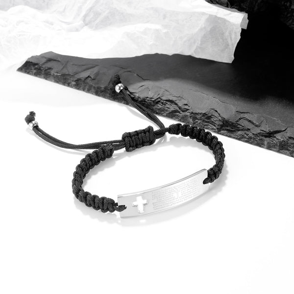 Men's Fashion Cross Bracelet-Mens Bracelet-SunnyHouse Jewelry