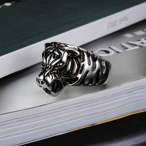Men's Fashion Tiger Hip Hop Ring-Mens Ring-SunnyHouse Jewelry