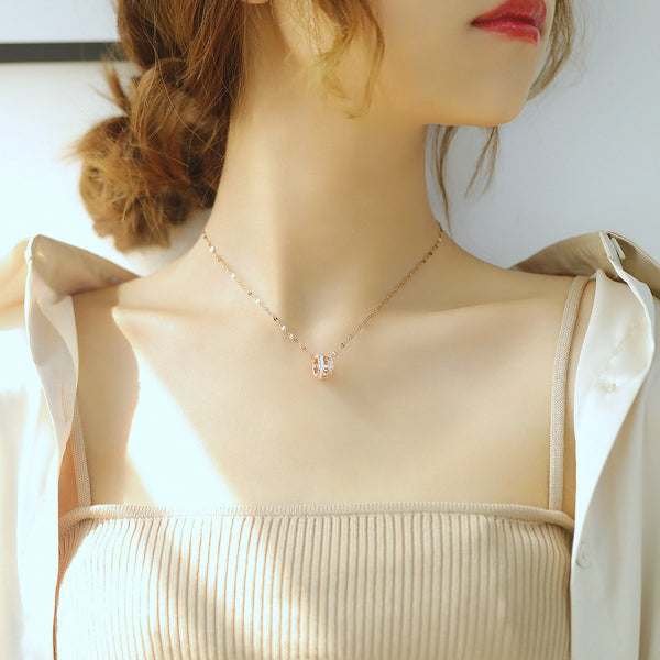 Women's Fashion Blinking X Pendant Necklace-Womens Pendant Necklace-SunnyHouse Jewelry