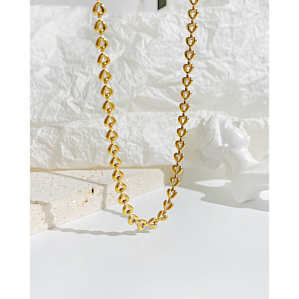 Women's Fashion Heart Chain Pendant Necklace-Womens Pendant Necklace-SunnyHouse Jewelry