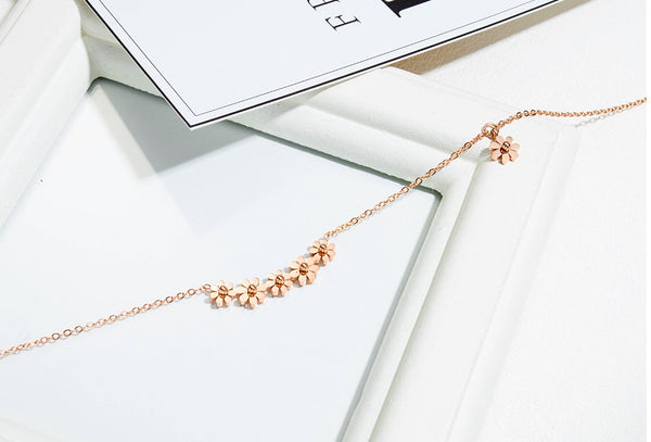 Women's Fashion Blinking Flower Pendant Necklace-Womens Pendant Necklace-SunnyHouse Jewelry