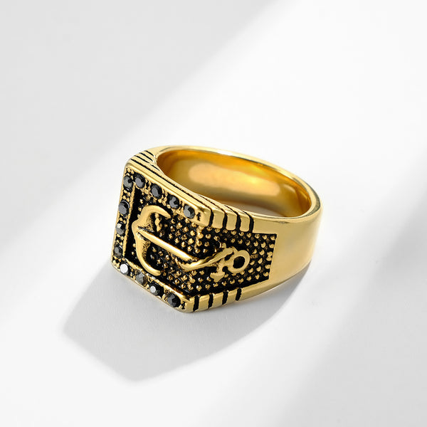 Men's Fashion Lucky Anchor Ring-Mens Ring-SunnyHouse Jewelry
