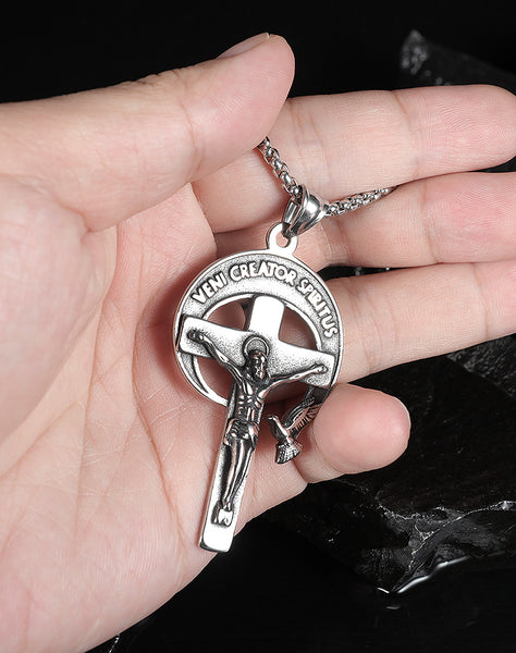 Men's Fashion Veni Creator Spiritus Pendant Necklace-Mens Pendant Necklace-SunnyHouse Jewelry