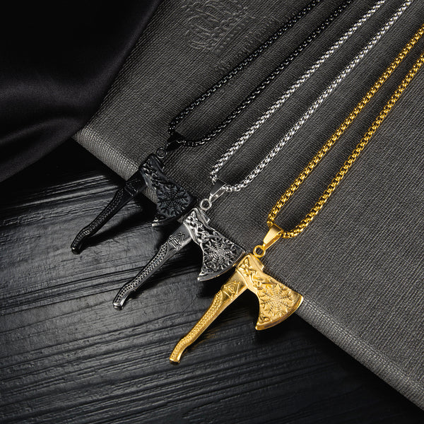 Men's Fashion Hip Hop AX Pendant Necklace-Mens Pendant Necklace-SunnyHouse Jewelry
