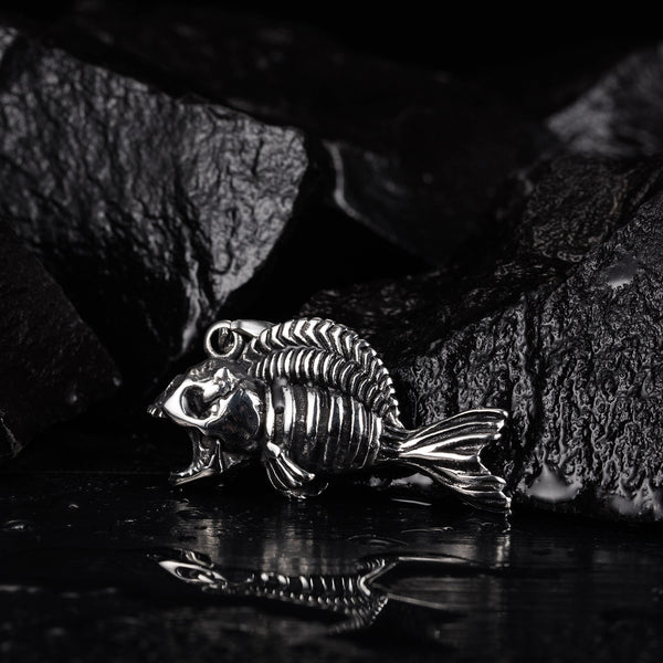 Men's Fashion Piranha Pendant Necklace-Mens Pendant Necklace-SunnyHouse Jewelry