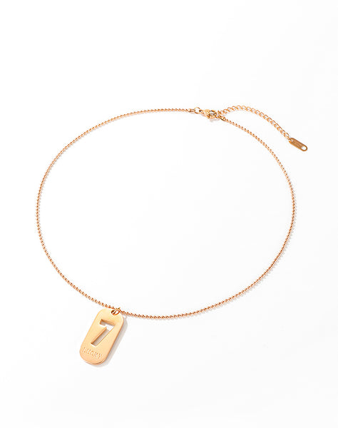 Women's Fashion Lucky 7 Pendant Necklace-Womens Pendant Necklace-SunnyHouse Jewelry