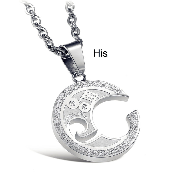 His & Hers Matching Set Stradivarius Style Couple Necklace Couple Jewelry Set-Couple Necklace-SunnyHouse Jewelry