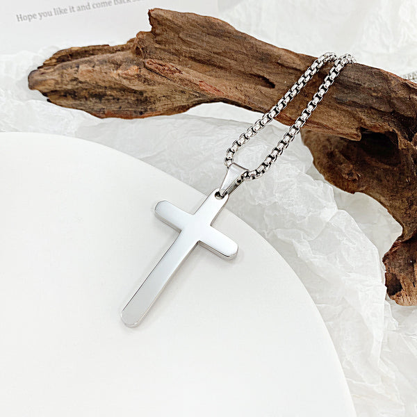 Men's Fashion Cross Pendant Necklace-Mens Pendant Necklace-SunnyHouse Jewelry