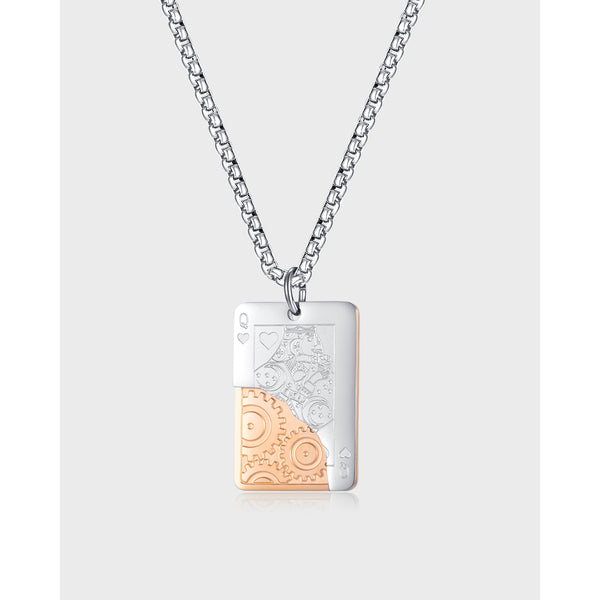 Men's Fashion Hiphop Poker Pendant Necklace-Mens Pendant Necklace-SunnyHouse Jewelry