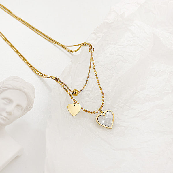 Women's Fashion Warm Heart Pendant Necklace-Womens Pendant Necklace-SunnyHouse Jewelry