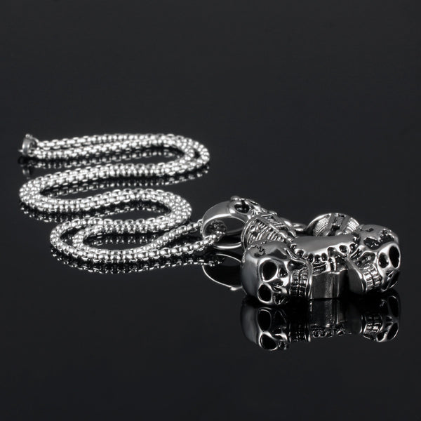 Men's Fashion Skull Engine Pendant Necklace-Mens Pendant Necklace-SunnyHouse Jewelry