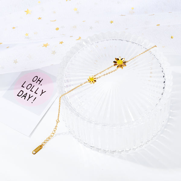 Women's Fashion Daisy Bracelet-Womens Bracelet-SunnyHouse Jewelry