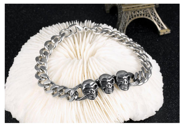 Men's Fashion Hip Hop Skull Bracelet-Mens Bracelet-SunnyHouse Jewelry