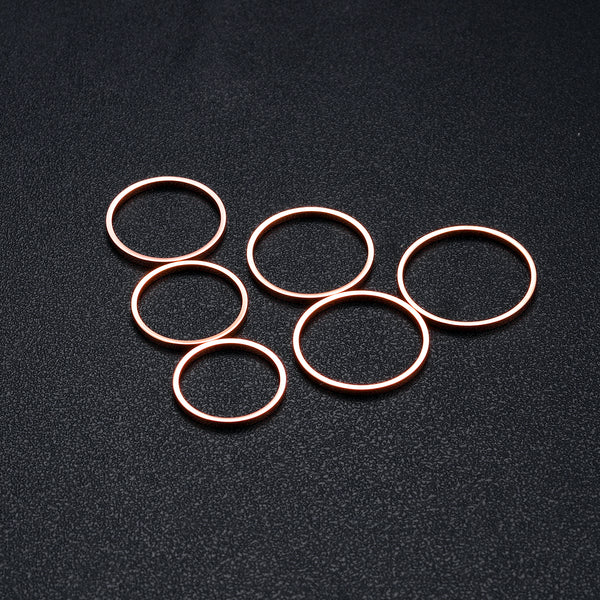 Women's Fashion Rose Gold Thin Ring-Womens Ring-SunnyHouse Jewelry