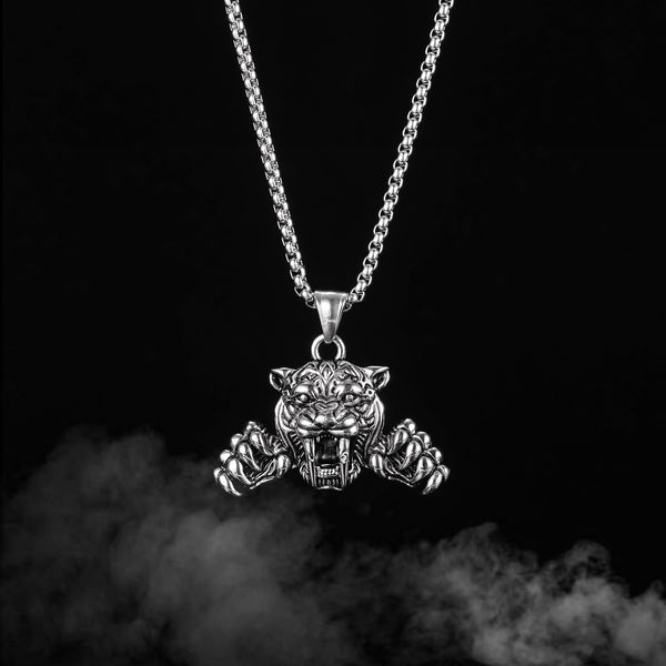 Men's Fashion Tiger Pendant Necklace-Mens Pendant Necklace-SunnyHouse Jewelry