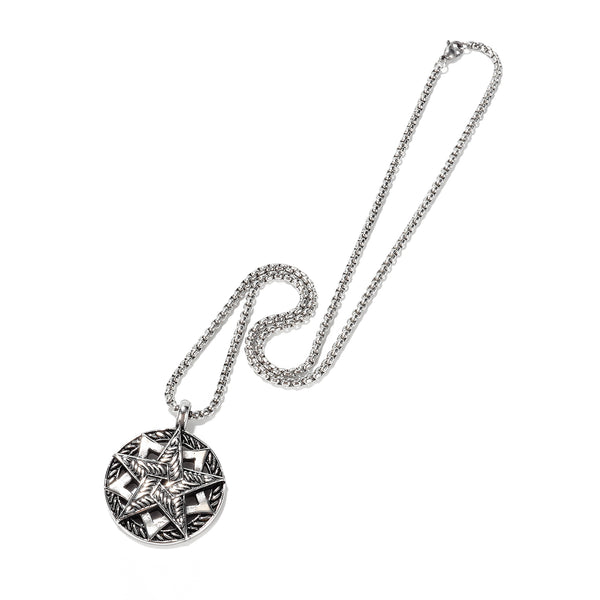 Men's Fashion Star Compass Pendant Necklace-Mens Pendant Necklace-SunnyHouse Jewelry