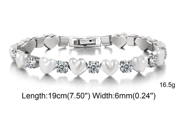 Women's Fashion Blinking Heart Bracelet-Womens Bracelet-SunnyHouse Jewelry