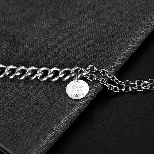 Men's Fashion 24 Kobe Bracelet-Mens Bracelet-SunnyHouse Jewelry