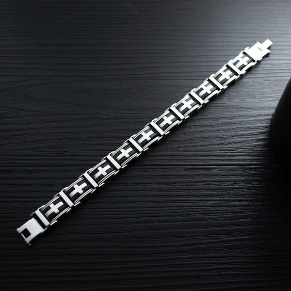 Men's Fashion Cross Bracelet-Mens Bracelet-SunnyHouse Jewelry