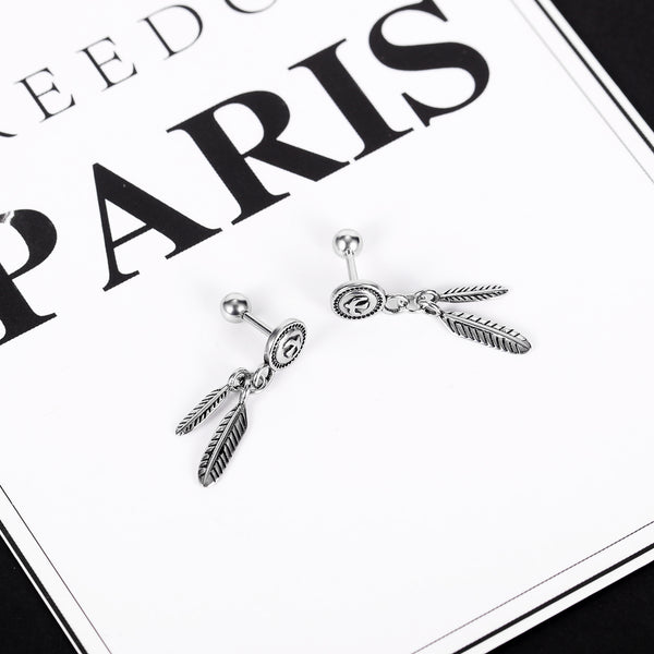 Women's Fashion Feather Earrings-Womens Earrings-SunnyHouse Jewelry