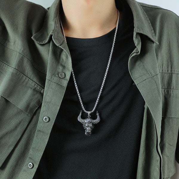 Men's Fashion Goat Hip Hop Pendant Necklace-Mens Pendant Necklace-SunnyHouse Jewelry