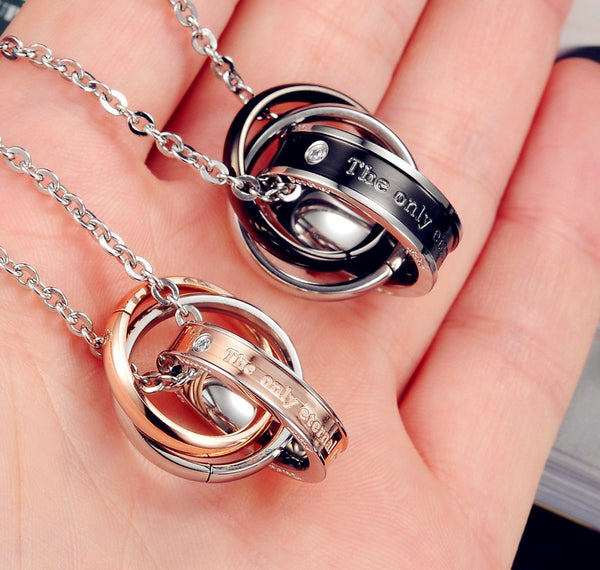 His & Hers Matching Set Only Eternal Love to You Couple Necklace Couple Jewelry Set-Couple Necklace-SunnyHouse Jewelry
