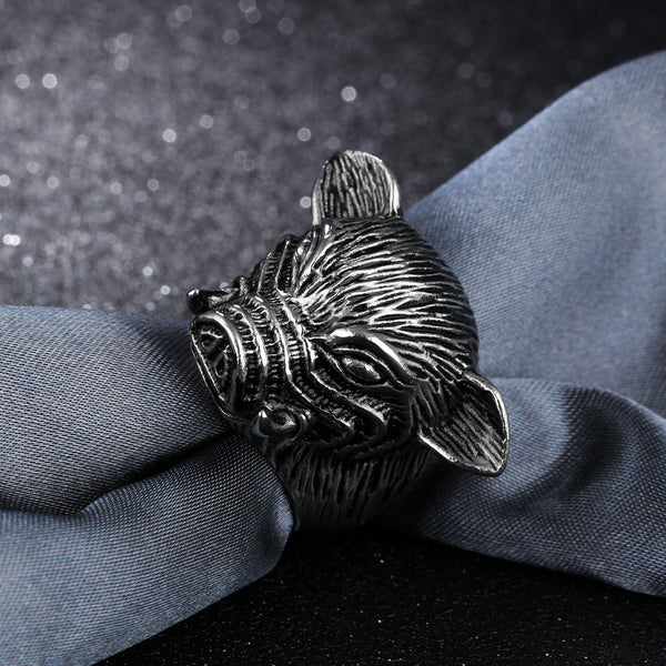 Men's Fashion Pig Hip Hop Ring-Mens Ring-SunnyHouse Jewelry