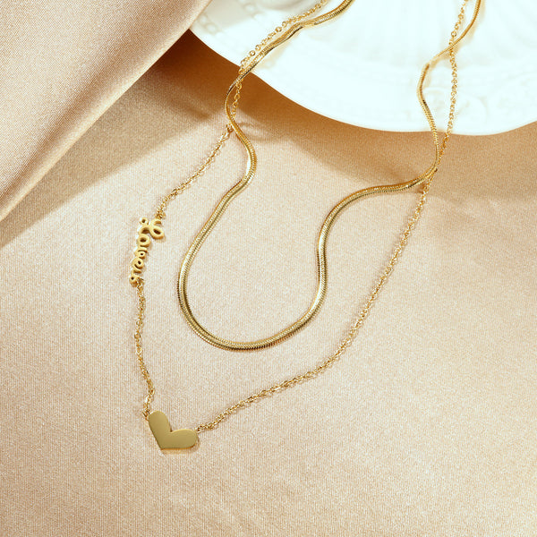 Women's Fashion Cute Heart Pendant Necklace-Womens Pendant Necklace-SunnyHouse Jewelry