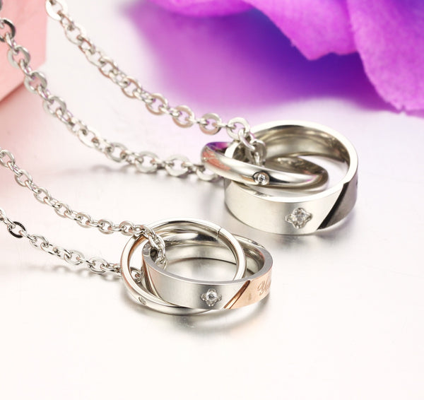 His & Hers Matching Set Your Smile Makes Me Happy Couple Necklace Couple Jewelry Set-Couple Necklace-SunnyHouse Jewelry