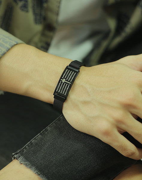 Men's Fashion Cross Belt Bracelet-Mens Bracelet-SunnyHouse Jewelry