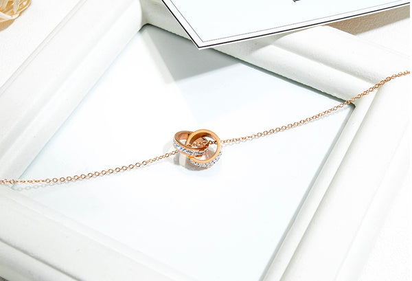 Women's Fashion Blinking Ring Pendant Necklace-Womens Pendant Necklace-SunnyHouse Jewelry