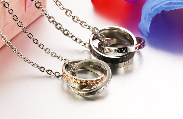 His & Hers Matching Set Eternal Love Couple Necklace Couple Jewelry Set-Couple Necklace-SunnyHouse Jewelry