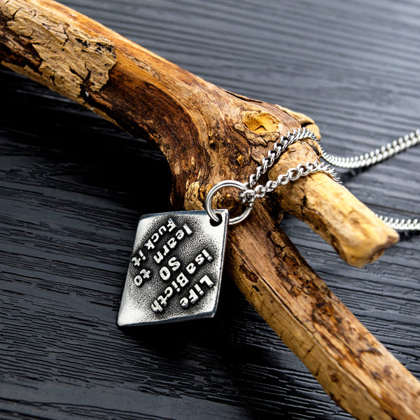 Men's Fashion Life is a Bitch Pendant Necklace-Mens Pendant Necklace-SunnyHouse Jewelry