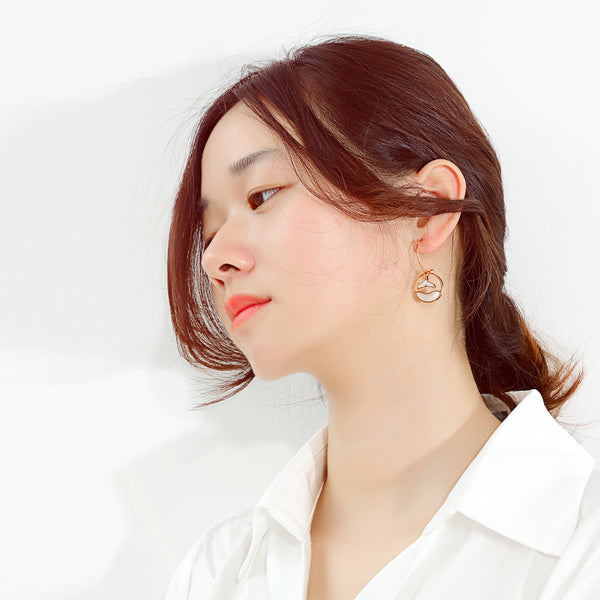 Women's Fashion Whale Tail Earrings-Womens Earrings-SunnyHouse Jewelry
