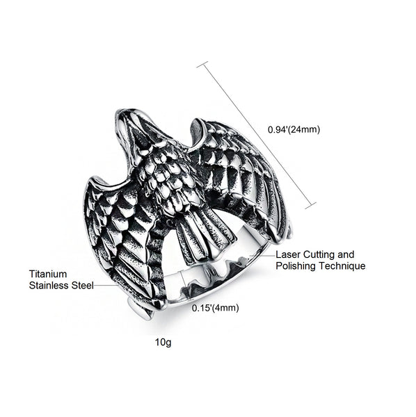 Men's Fashion Eagle Ring-Mens Ring-SunnyHouse Jewelry